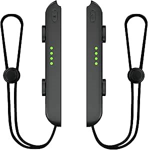 Lonxmovs 2 Pack Wrist Strap for Switch Joycon - Replacement Accessories for Joy con Straps (Black)