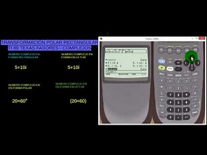 TI 89 NUMEROS COMPLEJOS RECTANGULAR A POLAR FASORES TITANIUM