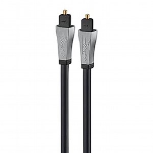 Rocketfish Toslink Optical Audio Cable - Fiber Optic Audio Cable for Home Theater & Sound System - Durable Cable Cord for Quality Audio - Black Optical Cable for TV & Soundbar - 4'