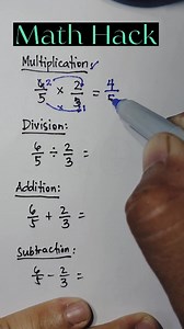 6.6M views · 126K reactions | BASIC MATH REVIEW: BASIC OPERATIONS IN MATHEMATICS || FRACTIONS #SimpleMath #BasicMath | Mathematics Tutorial | Facebook