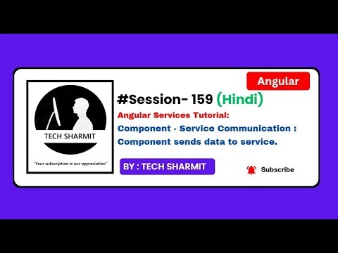 Component sends data to service in Angular | Angular in Hindi (Session-159)