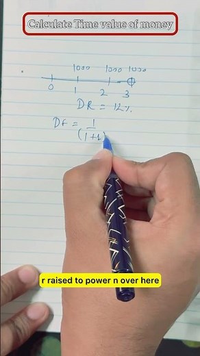 Time value of money calculation using simple calculator