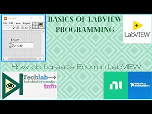 LabVIEW Tutorial | How do I create Enum in LabVIEW | Technology of LabView and Automation