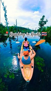 Kayaking on Klong Root, Krabi 🇹🇭🛶👇 Like & subscribe if you enjoyed it🙏 #shorts #thailand