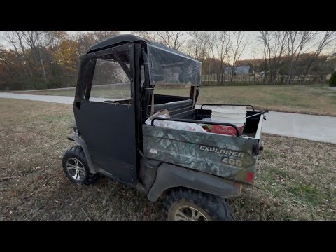 DIY cab enclosure for my Bighorn Explorer 400 side by side 