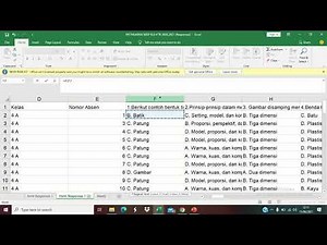 Cara Mengolah / Membuat Analisis Hasil Ujian Menggunakan Google Form