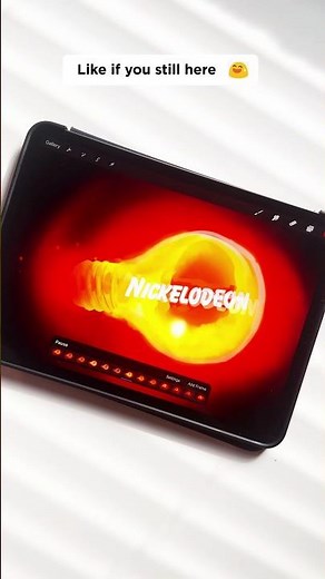 NICKELODEON LIGHT BULB LOGO ANIMATION 🔥 #logoeffects #logoanimation #procreate #logo #animation