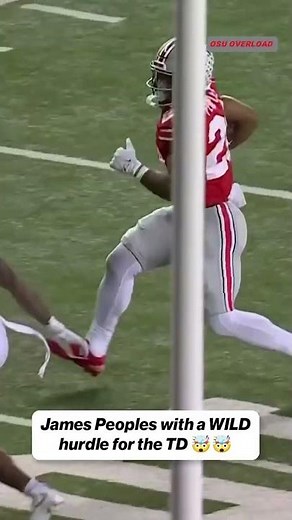 James Peoples With A Wild Hurdle For The TD!