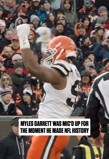 Cleveland Browns Celebrate Myles Garrett's Achievement