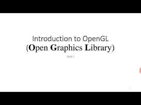 Introduction to OpenGL