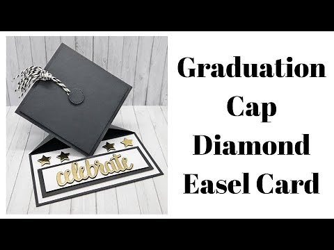 Graduation Cap Easel Card