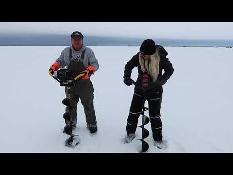 Electric Auger Review: Strikemaster Lithium 40V! | PLUS Auger Wars!! | ICE FISHING REVIEWS