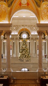 The Great Hall is decked! Plan a visit to the Library of Congress to enjoy the festive atmosphere of the Jefferson Building this month, including during our extended hours on Thursday evenings. Click the link in our bio to see December's #LiveAtTheLibrary events, or visit loc.gov/events to see a full schedule of upcoming events. | The Library of Congress