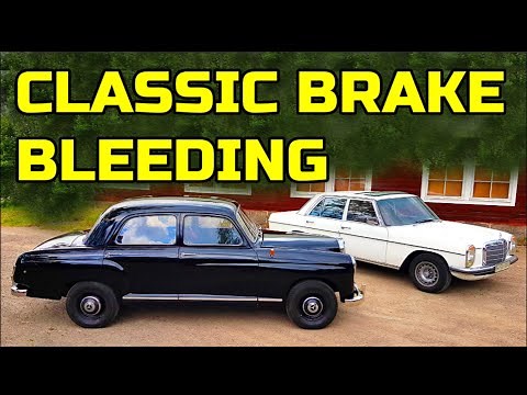 #42 How to BLEED the brakes on your classic car the easiest way. A one-person job. Luftning av broms