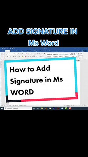 Rockbridge Computer College (@rockcomputercollege) - How to Add Signature in MS Word | Signature Tutorial & Tips