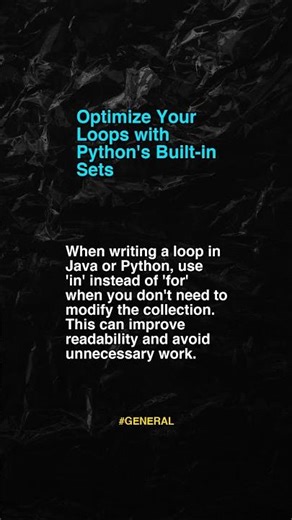 Optimize Your Loops With Pytho