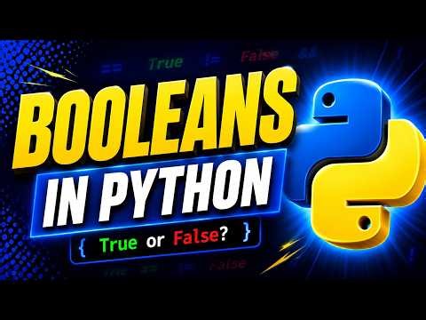 Python Booleans | python tutorial for beginners
