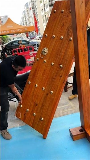 Old Elm Wood Antique Door | The Art of Traditional Chinese Wooden Gates #ubdoorindustry #woodworking