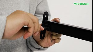 VIVOSUN Outdoor Handrail, 2 Step Stair Handrail, 31.5" x 39" Fits 1 to 2 Steps, Wrought Mattle Iron Stair Railing with Single Curved End for Concrete Steps, Porch Steps, One-Step Assembly, Black