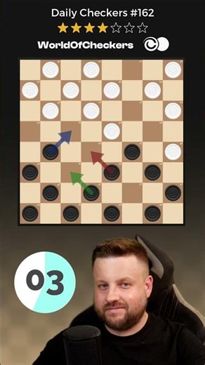 Find the breakthrough 🔥 ⚪⚫ ⭐4/7 | Daily Checkers #162