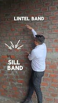 Minimum 2 Bands in Brick Work for Safety 🧱 | RCC Sill & Lintel Band Explained! #CivilTips #civil