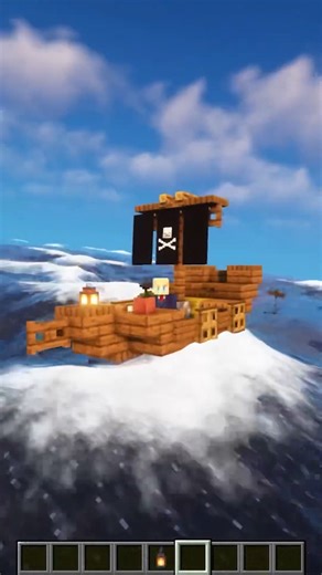 Simple Pirate Ship Build Minecraft