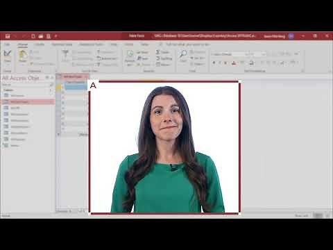 Hide Fields in Tables - Access 2019 Expert tutorial
