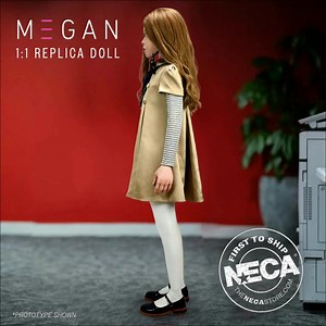 She’s more than just a toy, she’s a part of the family. 🖤 Pre-order the new M3GAN Life-Size Replica Doll at the NECA Store. | NECA - N.E.C.A