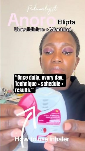 📌Technique + Schedule = ANORO Ellipta SUCCESS #anoro #copd #inhaler