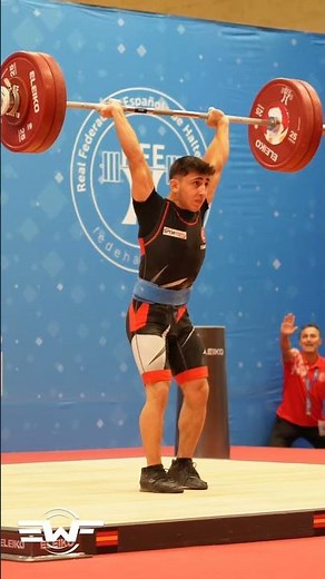 Men’s U15 60 kg – 2025 EWF U15 Championships🥇 Mustafa Hamza Ciger 🇹🇷 131 kg CJ #weightlifting