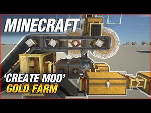 Automatic Gold Farm | Minecraft Create Mod Tutorial