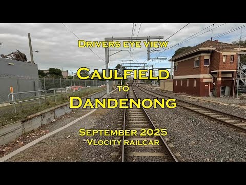 Drivers eye view, Caulfield to Dandenong, Sep 2025