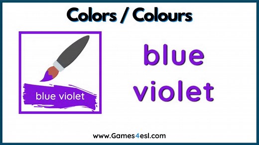 List Of Common Colors In English For Beginners | Games4esl