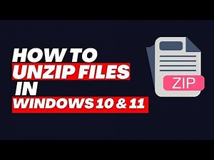 How to Unzip Files on Windows 10 & 11 For Free