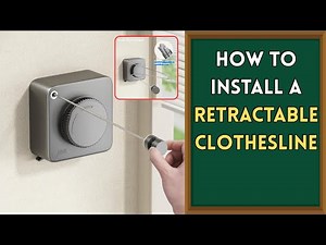 How to Install a Retractable Clothesline – Laundry Solution for Tiny Homes!