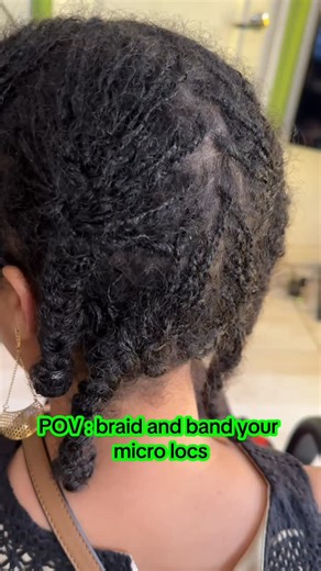12 years old | fauxlocs | micro locs boss | ocean locs on Instagram: "Braid and Band your Micro Locs Why You Should Do It Benefits: • Prevents unraveling • Keeps parts neat • Reduces frizz • Helps the locs mature faster by keeping them compact • Makes wash day easier ⸻ ⭐ How to Braid & Band (Step-by-Step) 1. Section Your Hair Part your locs into small chunks (usually 8–12 sections depending on density). 2. Lightly Braid Each Section • Do loose braids—not tight! • Braid down until about 1–2 inche