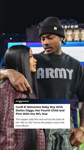 Cardi B Welcomes Baby Boy With Stefon Diggs