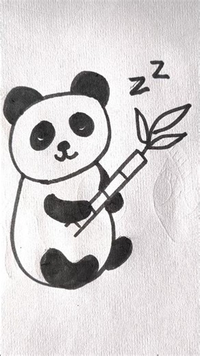 How to Draw a Panda Easy 🐼 | Simple Panda Drawing