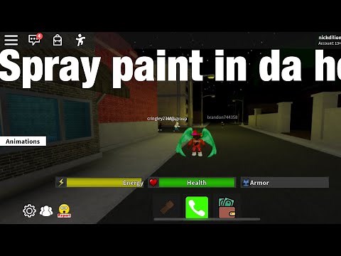 How to get spray paint in da hood