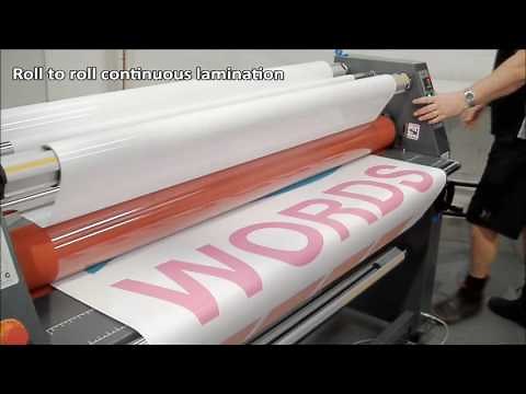 Sign Master Plus 1600 Laminator with Heat Assist Lamination System Video