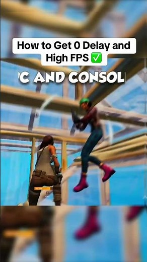 How to get 0 Input Delay and High FPS in Fortnite 😍✅