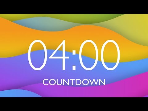 4 Minute Timer with Music and Alarm 🎵 ⏰