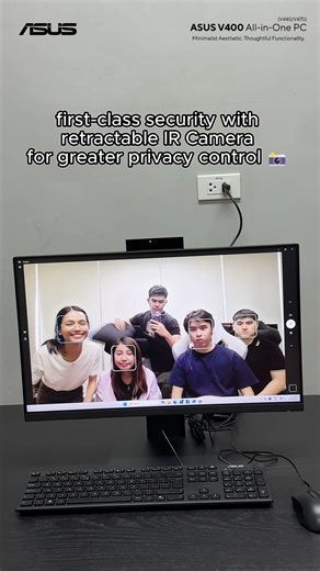 Stay secure while you work 🖥️ The ASUS V400 AiO features a retractable IR Camera for privacy, full connectivity, and an immersive 24” or 27” display— perfect for work-from-home setups! 🛡️Comes with ASUS 3-year on-site warranty for service that goes to you ✨ 🔗 Learn more: V440: https://ph.asus.click/All-In-One-V440VA V470: https://ph.asus.click/All-In-One-V470VA #ASUS #AiO #PC #ASUSAllInOnePC #workfromhome | ASUS