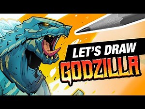 How to Draw Godzilla 2021 - Let's Draw Godzilla king