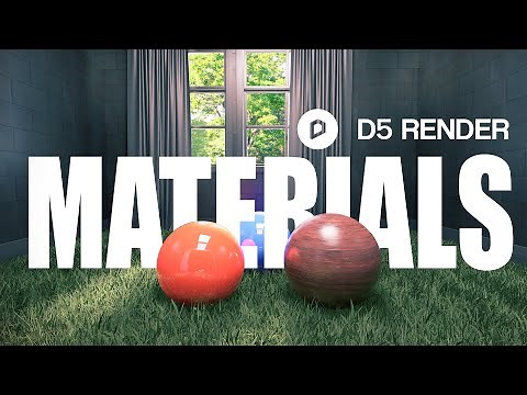 D5 Render Material Concept - English Subtitle