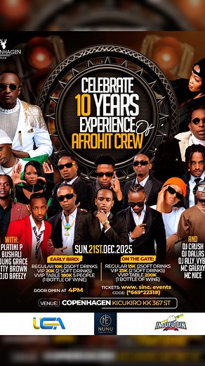 🥇BEST DANCE GROUP IN RWANDA🏆🇷🇼 on Instagram: "WE ARE DELIGHTED TO INVITE YOU ON THIS SUNDAY 21ST DECEMBER BUY YOUR TIQUET ON www.sinc.events or use USSD CODE *669*2231#"