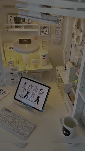 Corner Desk Setup Ideas by the Window