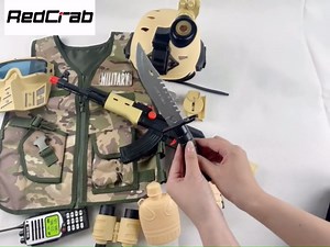 Amazon.com: RedCrab Kids Army toys Soldier Combat Costume Set with Helmet, Toy guns for boys,12pcs Military War Accessories Dress Up Role Play Set for Aged 3-10 Toddlers : Toys & Games