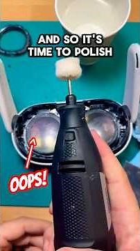 They tried to polish Quest 3 Lenses... #vr #virtualreality #quest3