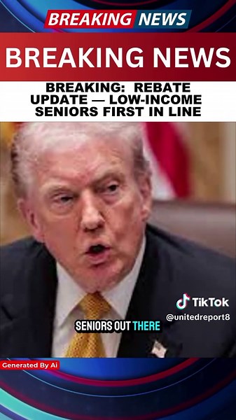 Breaking: Rebate Update — Low-Income Seniors First in Line #USSeniorSupport #USRebateUpdate #USAssistanceForSeniors #USPrioritySupport #USFinancialAssistance This content is generated by AI and is intended for informational and entertainment purposes only. The audio or text provided does not represent real events unless explicitly stated and should not be considered official or factual reporting. Always verify information from credible sources for accuracy.